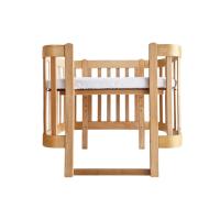 Detská antirefluxná rastúca postieľka Nika Duo – prírodné drevo