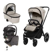 Zopa Move Cross 3 + Vanička XL 3 + Adaptéry + autosedačka Zopa XM Plus i-Size + Báza Isofix Ivory Beige