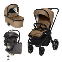 Zopa Move Cross 3 + Vanička XL 3 + Adaptéry + autosedačka Zopa XM Plus i-Size + Báza Isofix Toffee Brown
