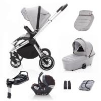 Zopa Move+ vanička + adaptéry + autosedačka + isofixová báza Silver Grey