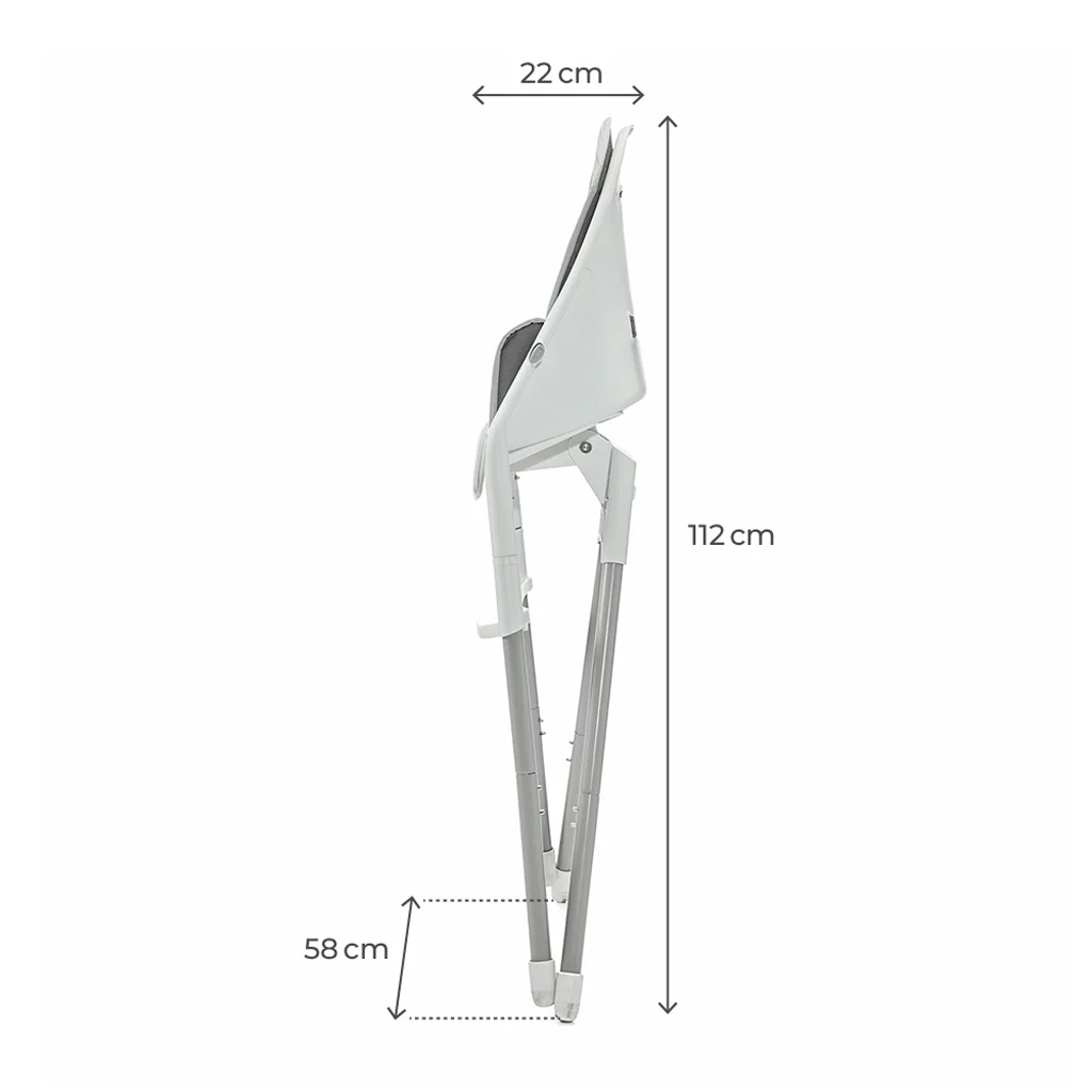 KINDERKRAFT Stolička jedálenská Dinnly 2v1
