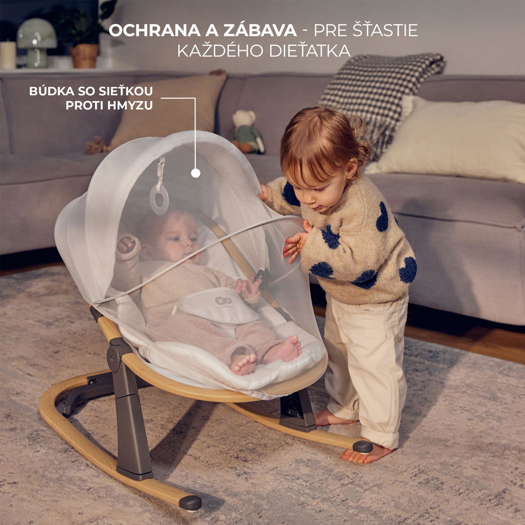 KINDERKRAFT Lehátko Elsu Grey, do 9kg