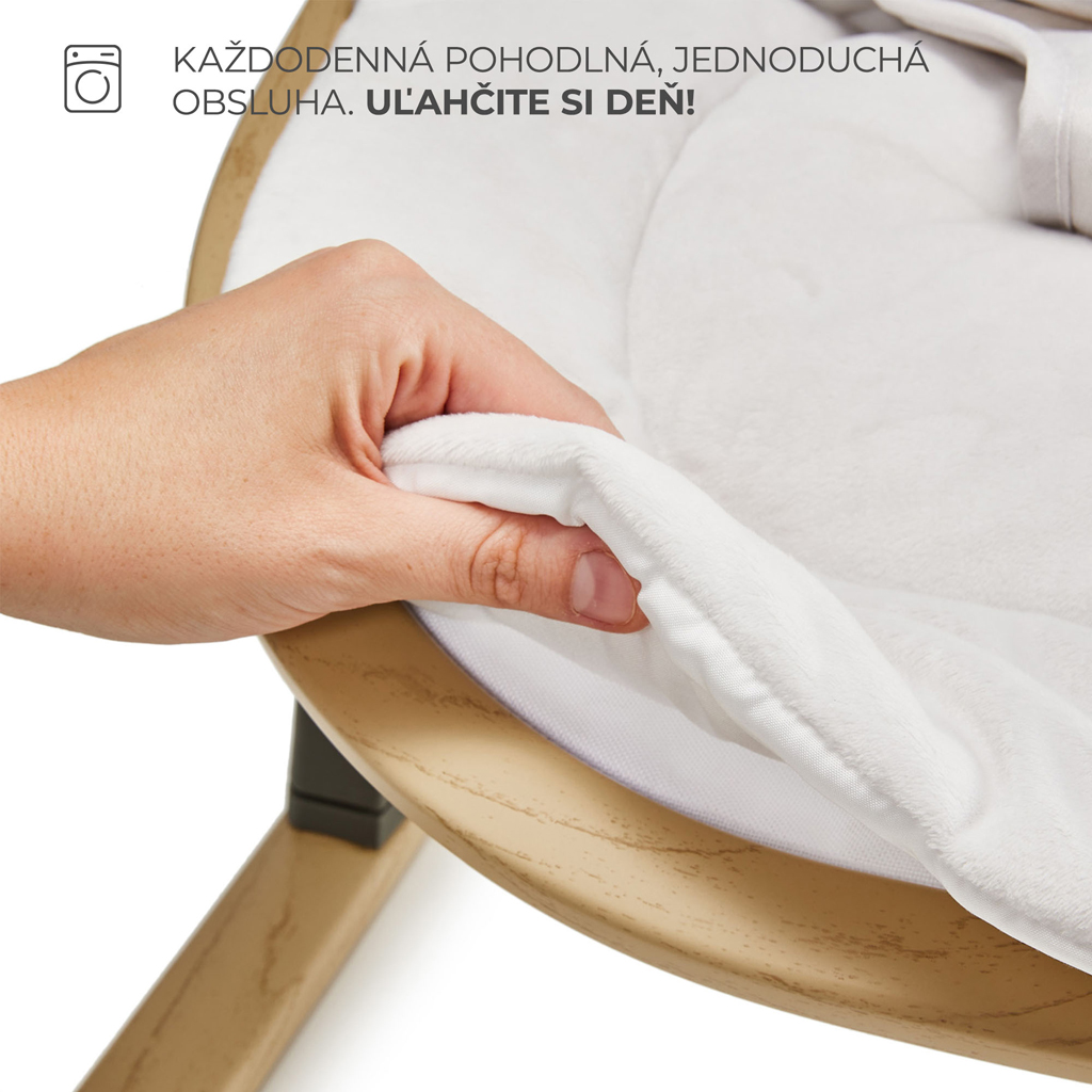 KINDERKRAFT Lehátko Elsu Grey, do 9kg