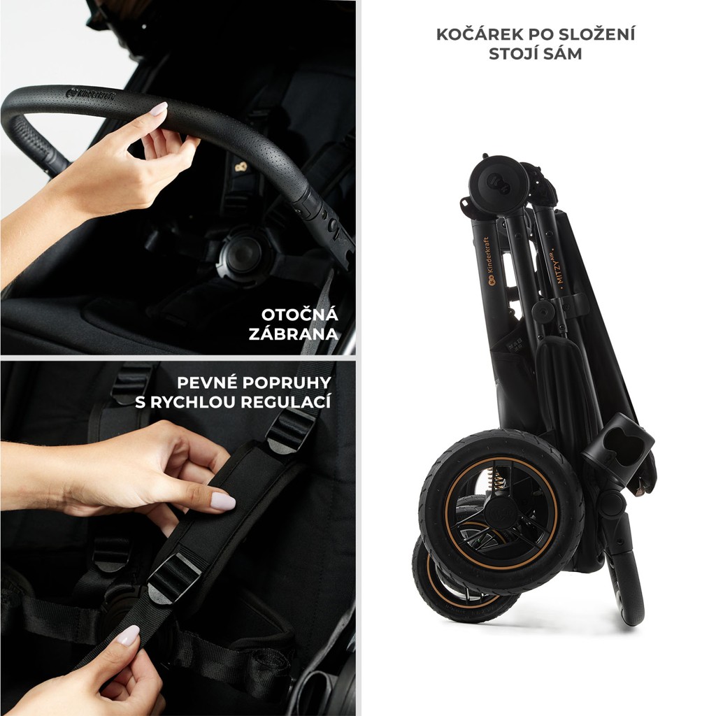 KINDERKRAFT Kočík športový Mitzy Air Black