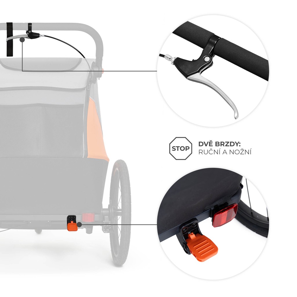 KINDERKRAFT Vozík 3v1 Nava