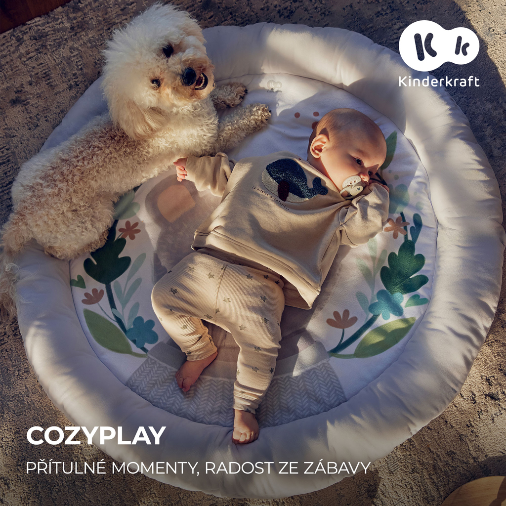 KINDERKRAFT Deka hracia s hrazdičkou Cozyplay