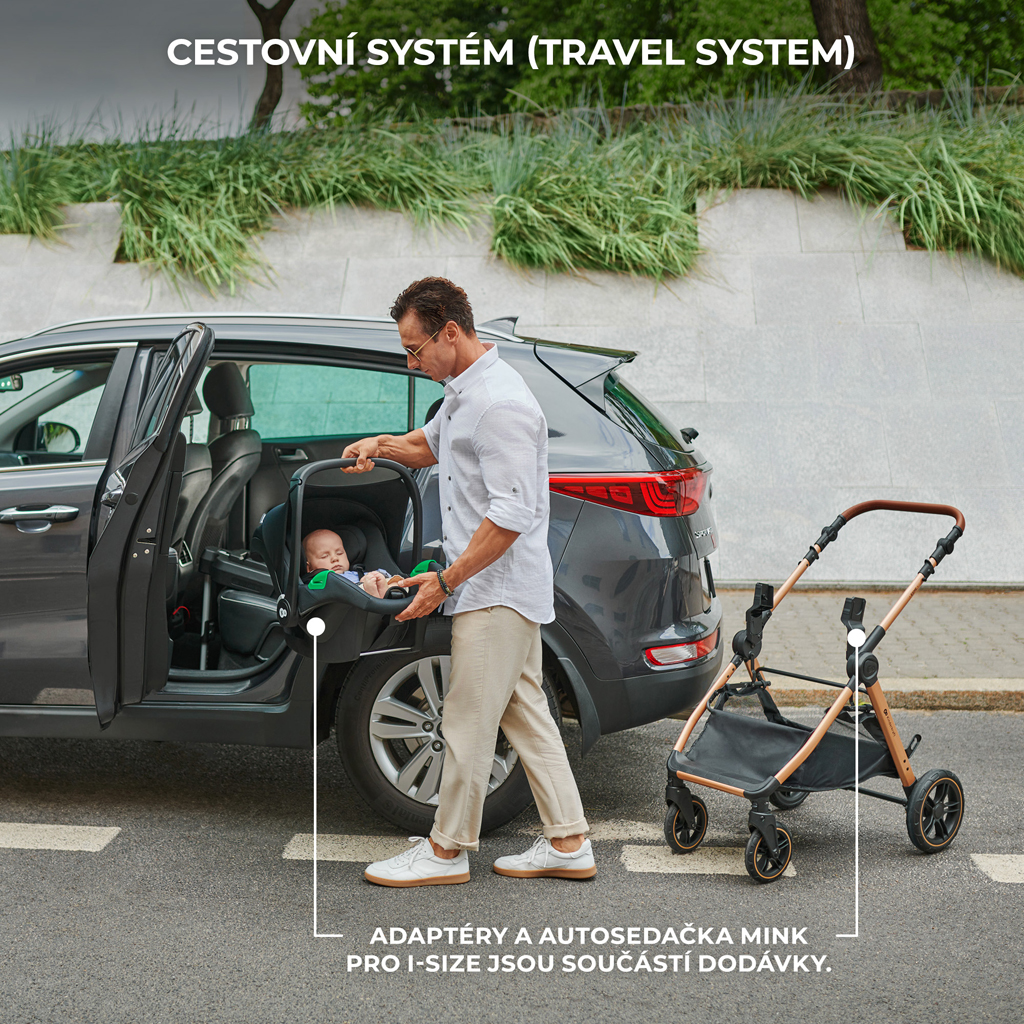 KINDERKRAFT Kočík kombinovaný 3v1 Esme
