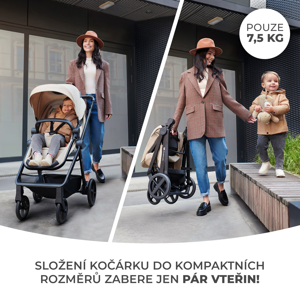 KINDERKRAFT Kočík kombinovaný 3v1 Newly + Mink PRO