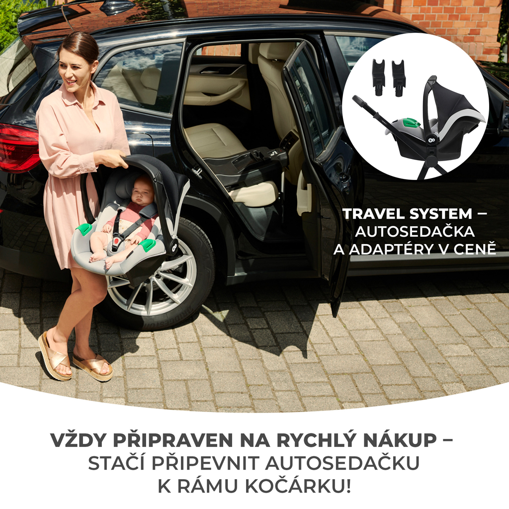 KINDERKRAFT Kočík kombinovaný 3v1 Newly + Mink PRO