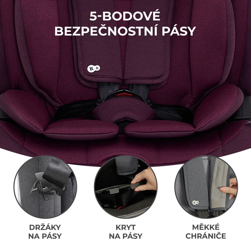 KINDERKRAFT Oneto3 i-Size 76-150cm + Isofix