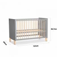 KINDERKRAFT Postieľka drevená so zábranou Nico