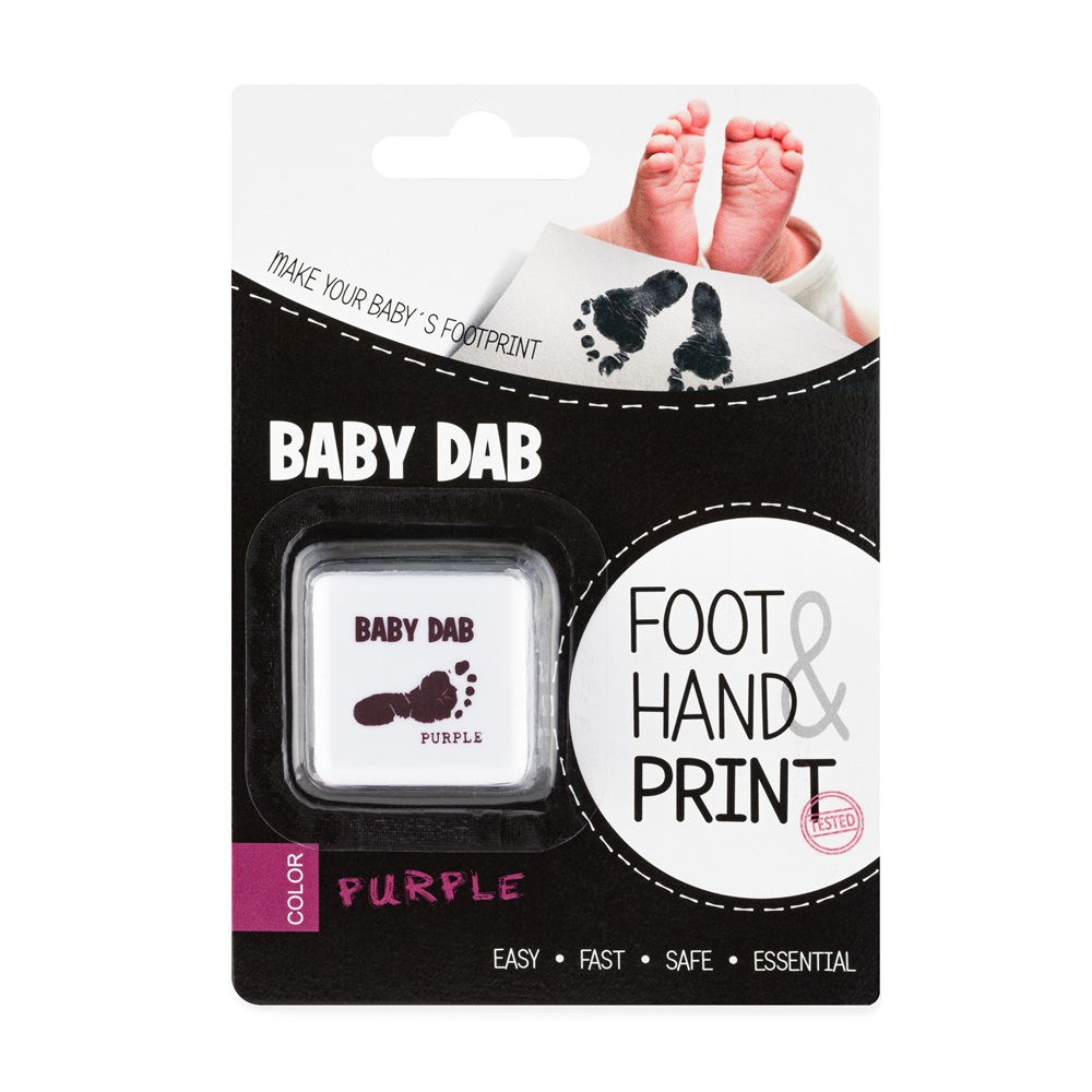 BABY DAB Farba na detské odtlačky - fialová