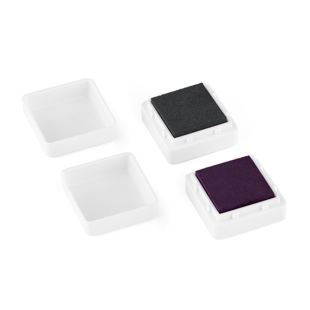 BABY DAB Farba na detské odtlačky 2 ks fialová, šedá