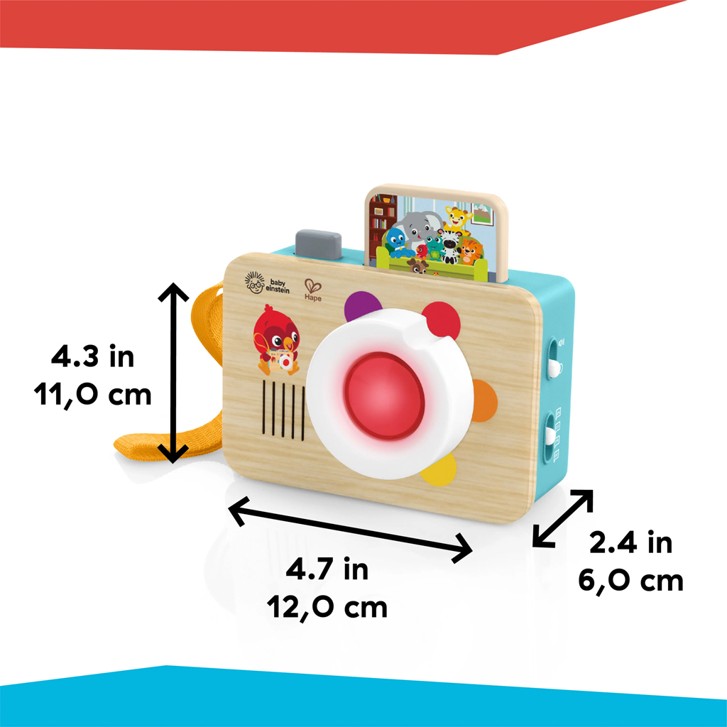 BABY EINSTEIN Hračka interaktívna so zvukom fotoaparát HAPE 6m+