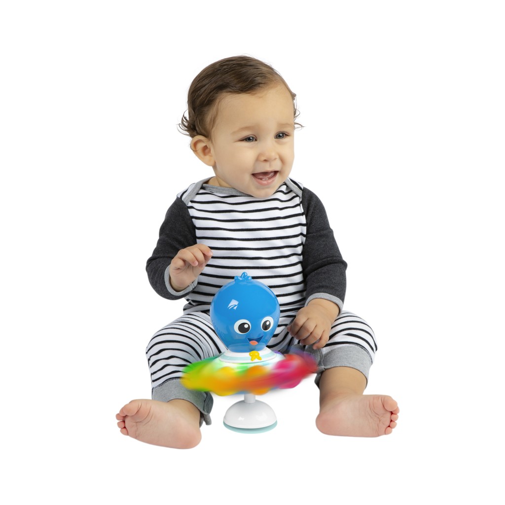 BABY EINSTEIN Hračka senzorická chobotnica s prísavkou Opus's Spin &amp; Sea™ 3m+
