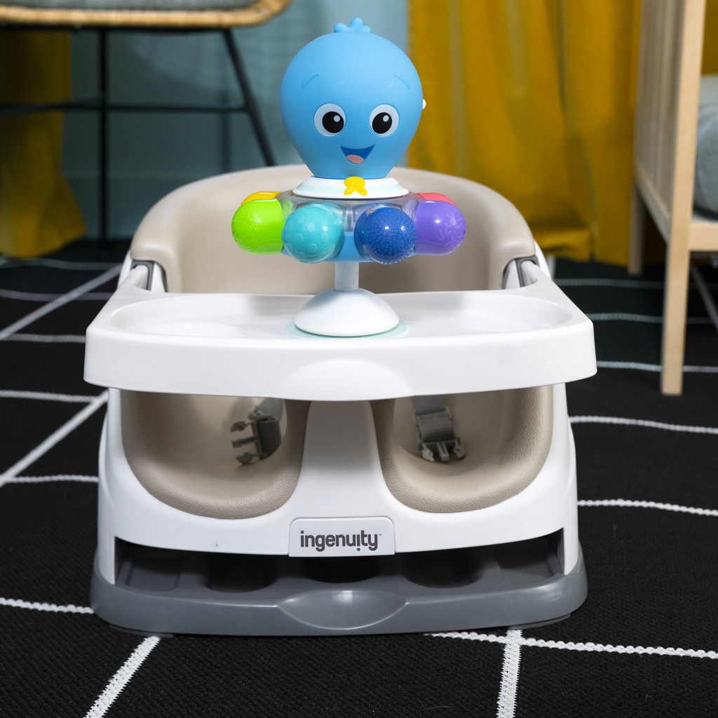 BABY EINSTEIN Hračka senzorická chobotnica s prísavkou Opus's Spin &amp; Sea™ 3m+