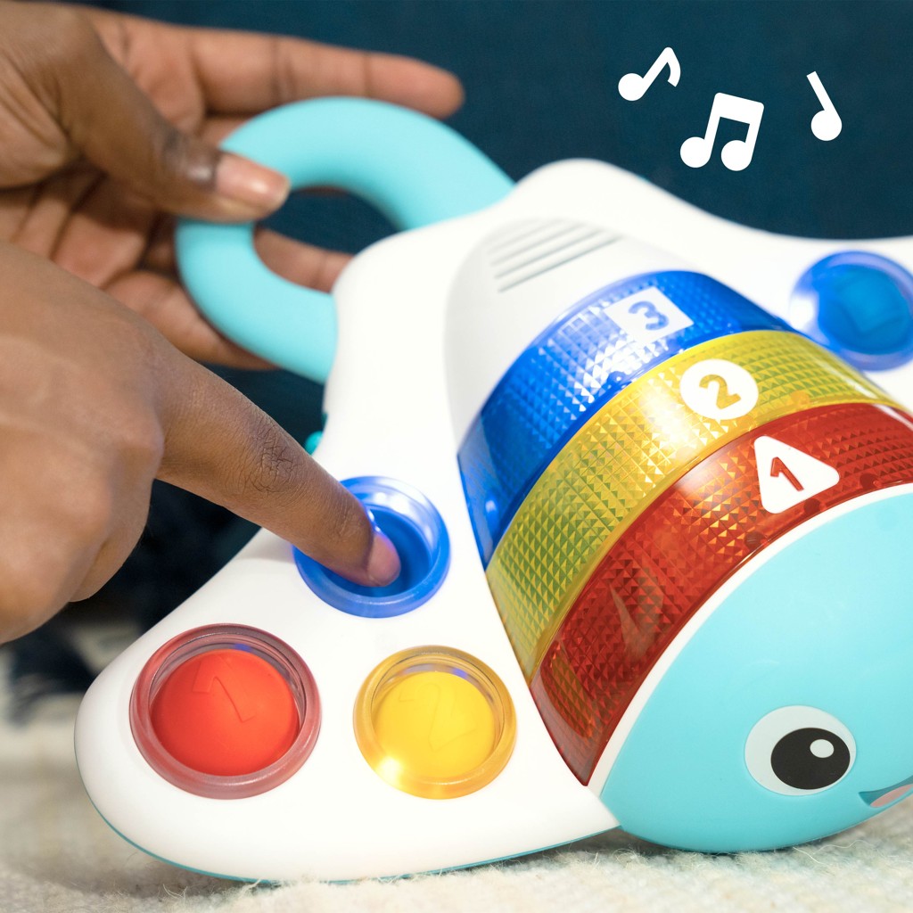 BABY EINSTEIN Hračka senzorická raja Pop &amp; Explore Stingray™ 6m+