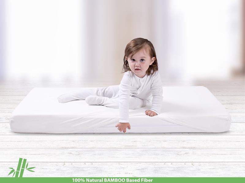 BABYMATEX Plachta bambusová 60x120 biela