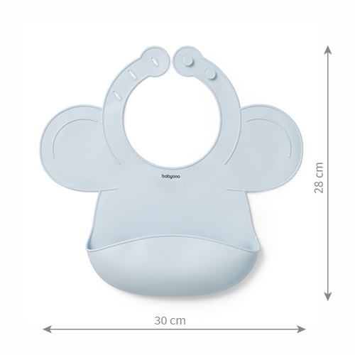 BABYONO Podbradník silikónový - Blue