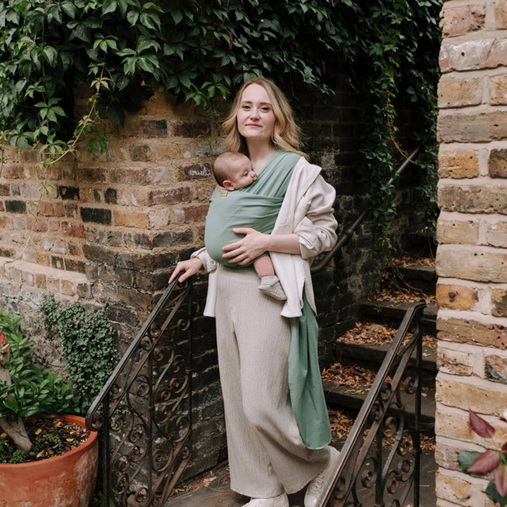 BOBA Nosič detí / šatka Classic Wrap - Sage Green