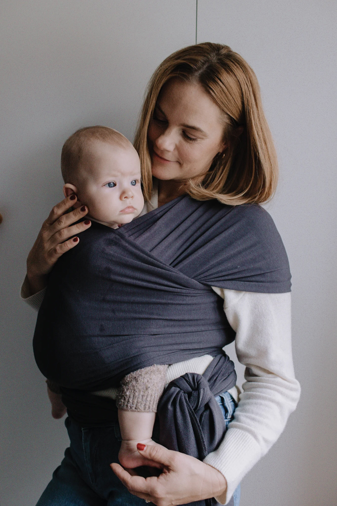 BOBA Nosič detí / šatka Wrap Serenity - Charcoal