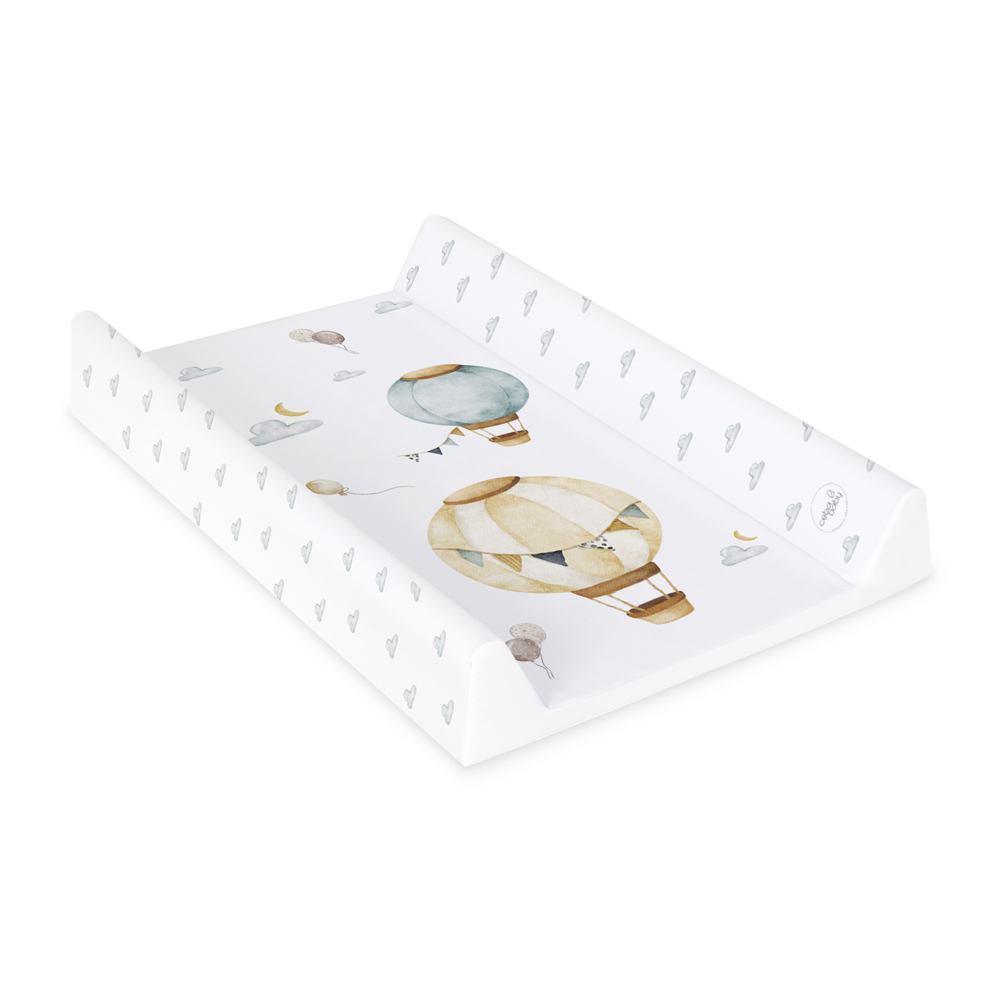 CEBA BABY Podložka prebaľovacia 2-hranná mäkká (50x70) Basic Balloons