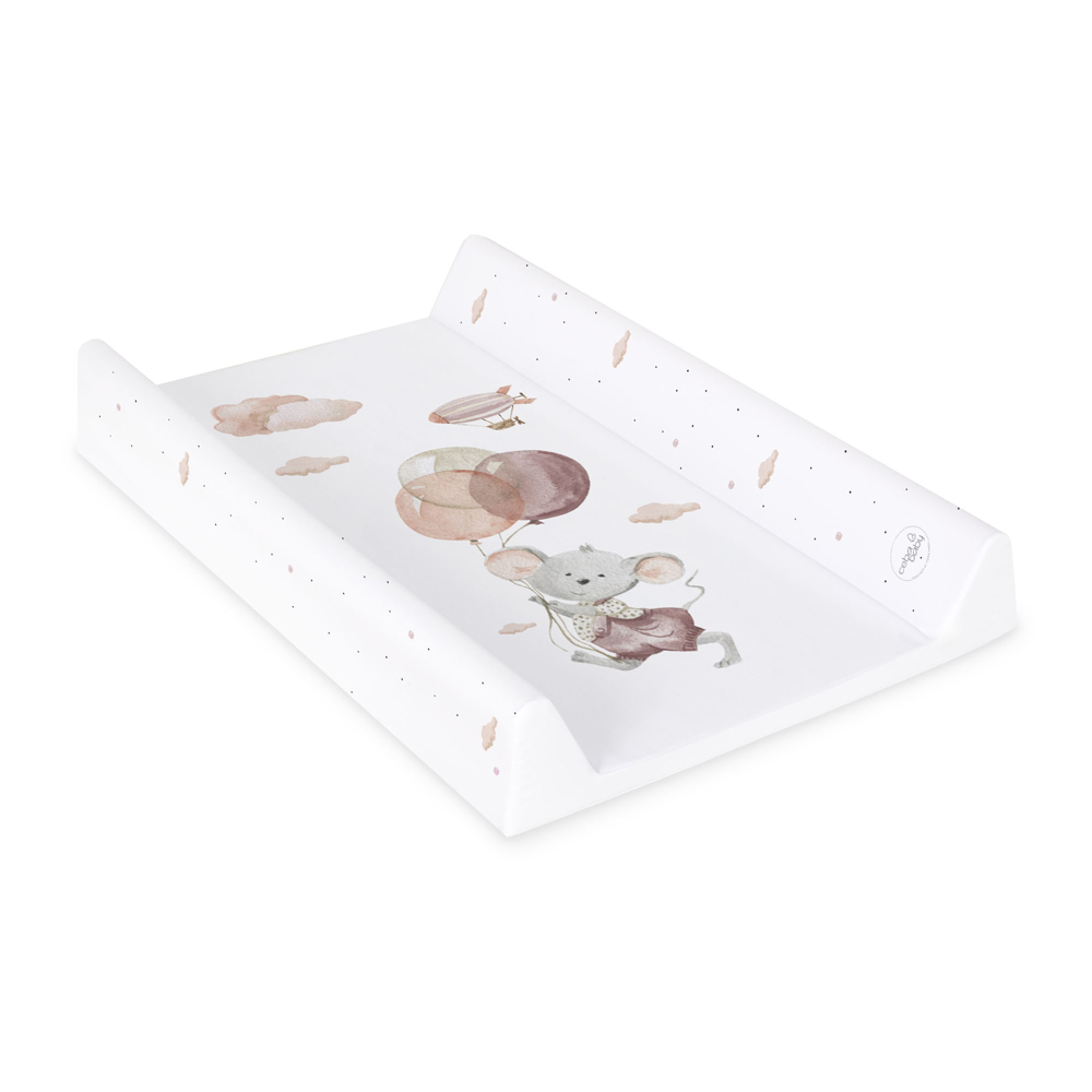 CEBA BABY Podložka prebaľovacia 2-hranná mäkká (50x70) Basic Mouse