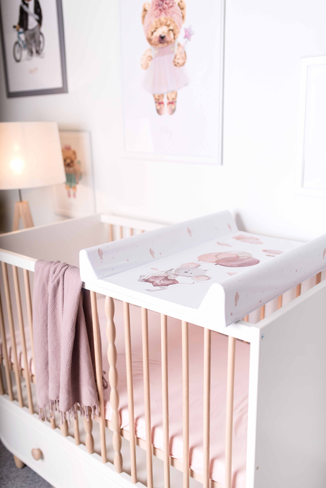 CEBA BABY Podložka prebaľovacia 2-hranná s pevnou doskou (50x70) Basic Mouse