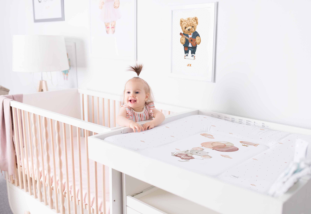 CEBA BABY Podložka prebaľovacia mäkká (50x70) Basic Mouse