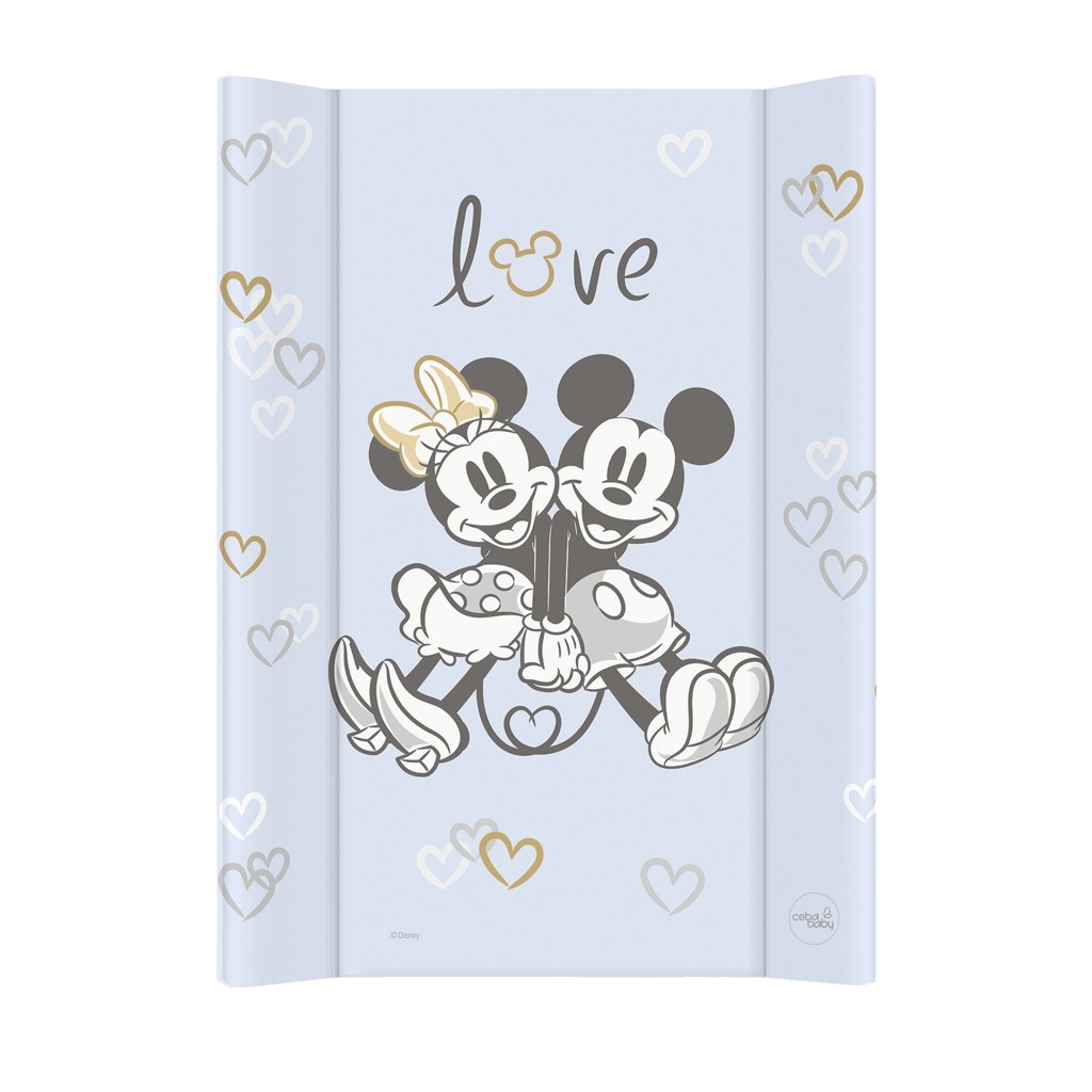 CEBA Podložka prebaľovacia s pevnou doskou COMFORT (50x70) Disney Minnie &amp; Mickey Blue