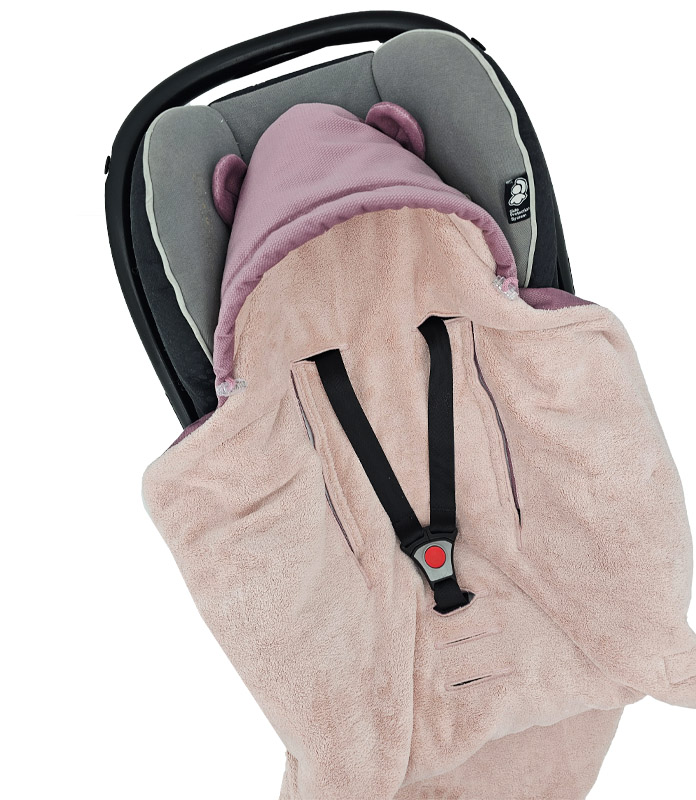 EKO Fusak do autosedačky Lilac