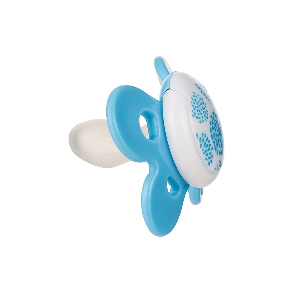 CHICCO Cumlík Physio Comfort silikónový 2-6m dievča - zajačik/bodky 2 ks