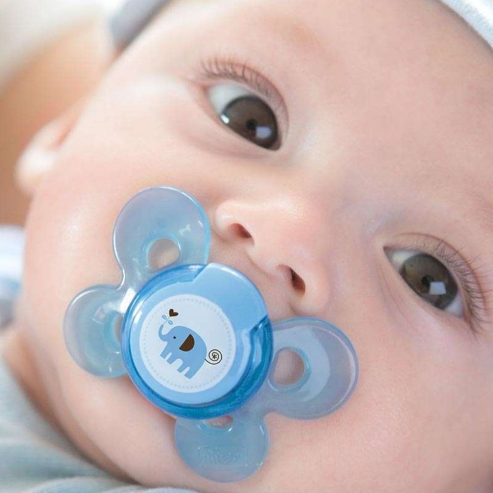 CHICCO Cumlík Physio Comfort silikónový 6-16m dievča - bodky/líška 2 ks