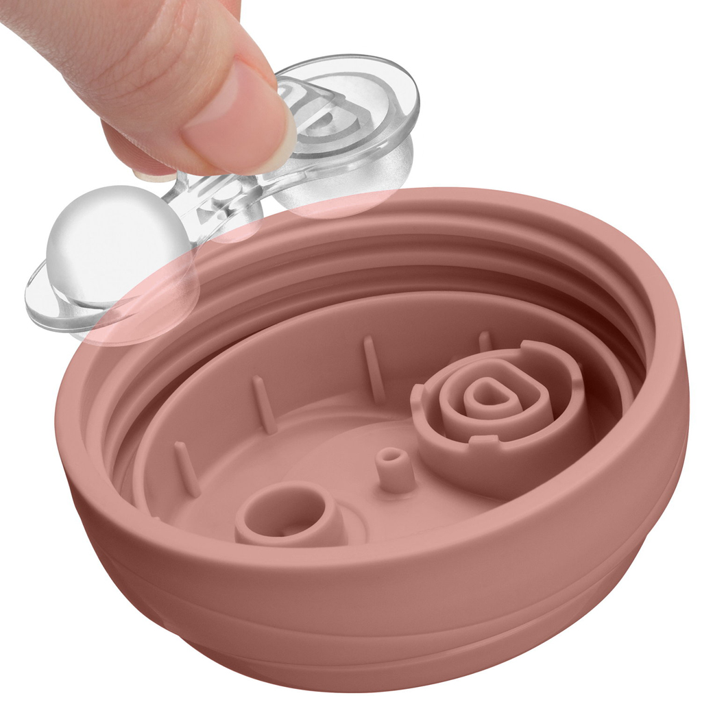 CHICCO Hrnček Advanced so slamkovým náustkom pink, 12m+