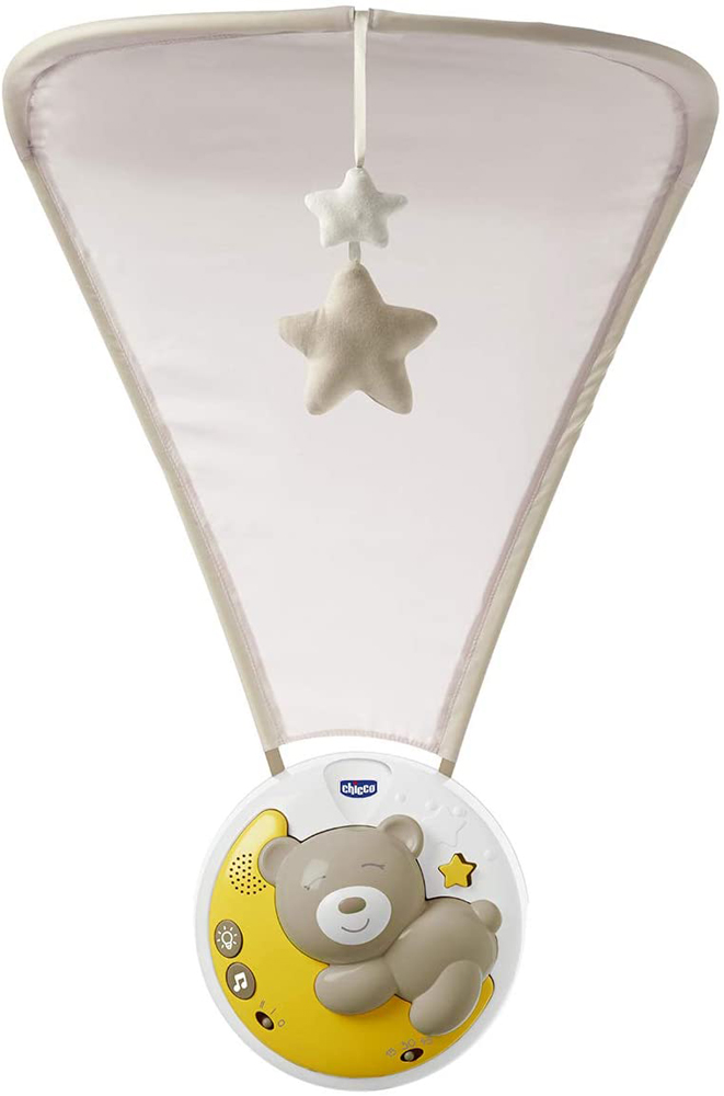 CHICCO Hudobný projektor nad postieľku Next2Moon 3v1 na všetky postieľky vrátane Next2Me, neutral 0m