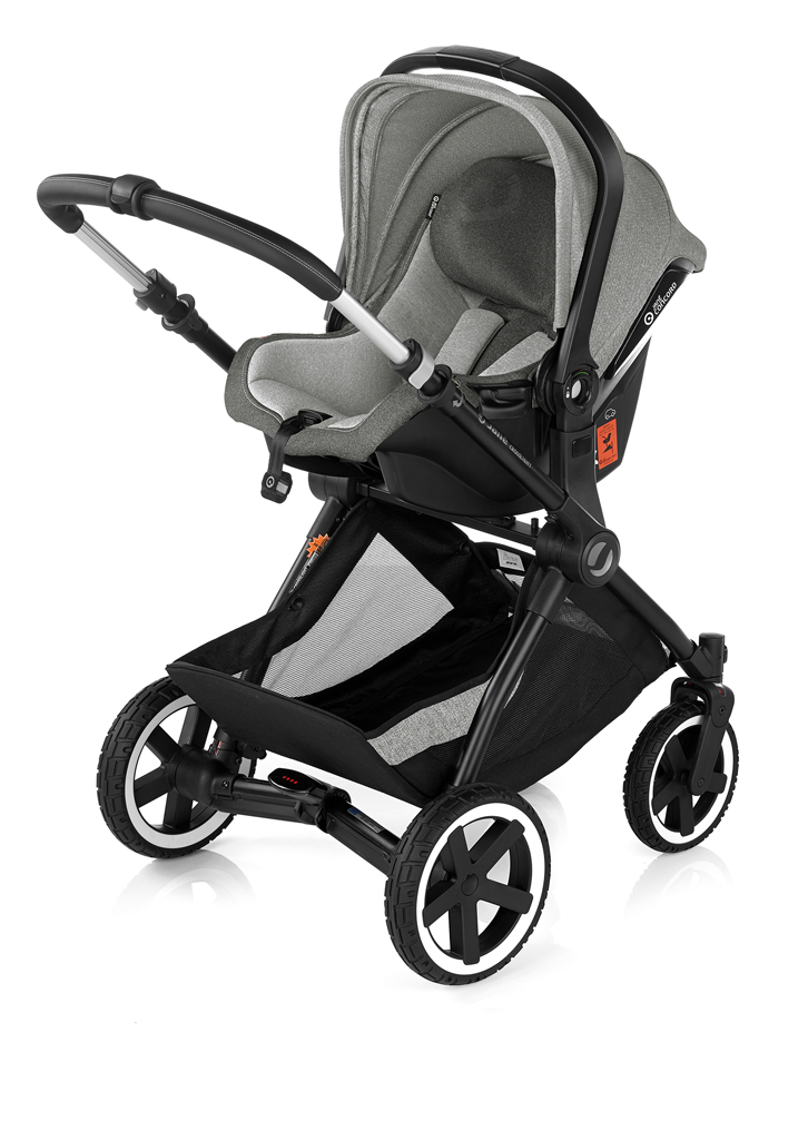 JANÉ Kočík kombinovaný Crosslight + korba Micro Pro + autosedačka Koos i-size Dim Grey