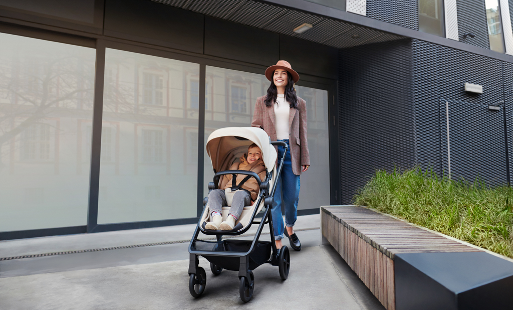 KINDERKRAFT Kočík kombinovaný 3v1 Newly Sand beige + Mink PRO