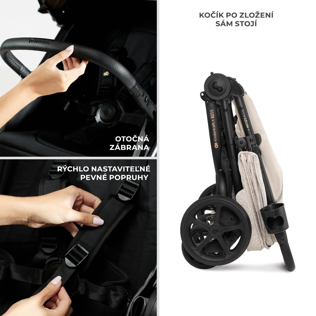 KINDERKRAFT Kočík športový Mitzy Dune Whisper Bizuu