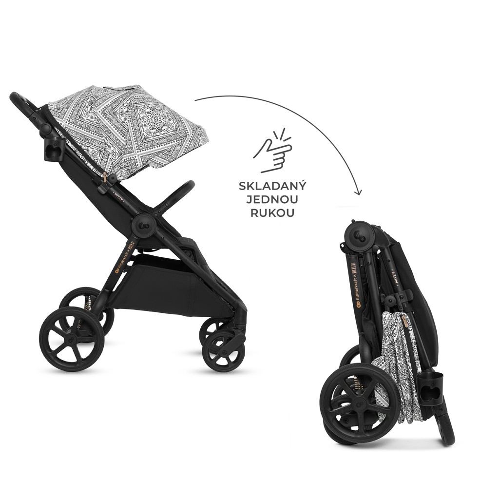 KINDERKRAFT Kočík športový Mitzy Lunar Black Bizuu