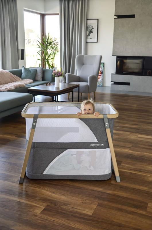KINDERKRAFT Postieľka multifunkčná 4v1 Sofi Gray