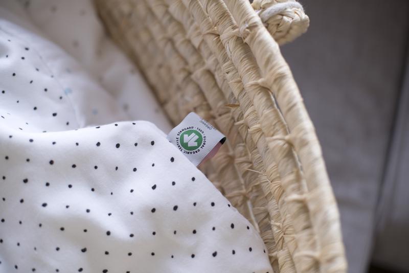 MOTHERHOOD Vak na spanie mušelínový BIO Pink and Black Dots 6-18 m 0,5 tog