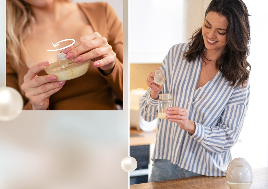 NENO Odsávačka materského mlieka duo elektrická handsfree Perla Twin