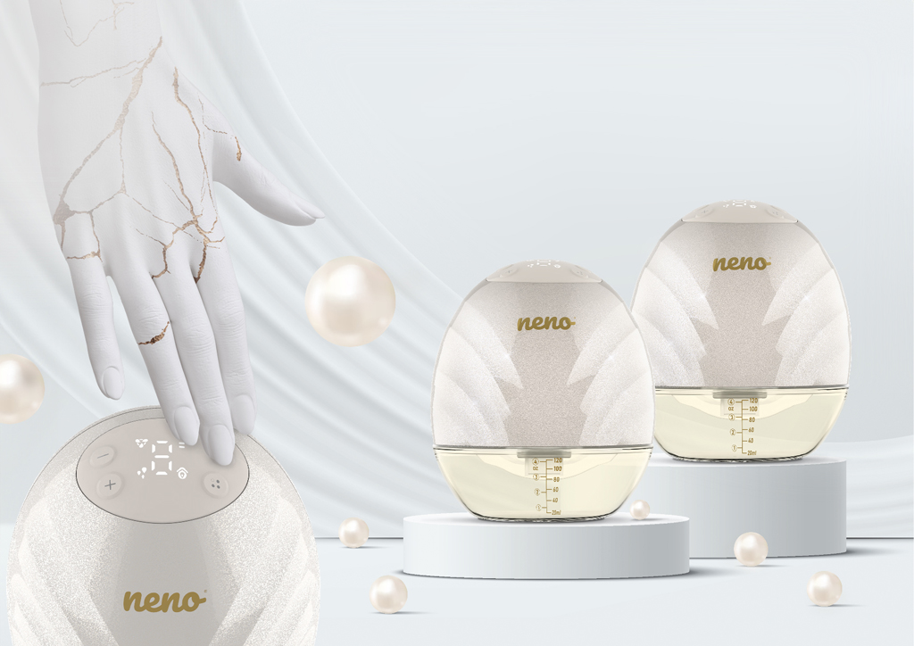 NENO Odsávačka materského mlieka duo elektrická handsfree Perla Twin