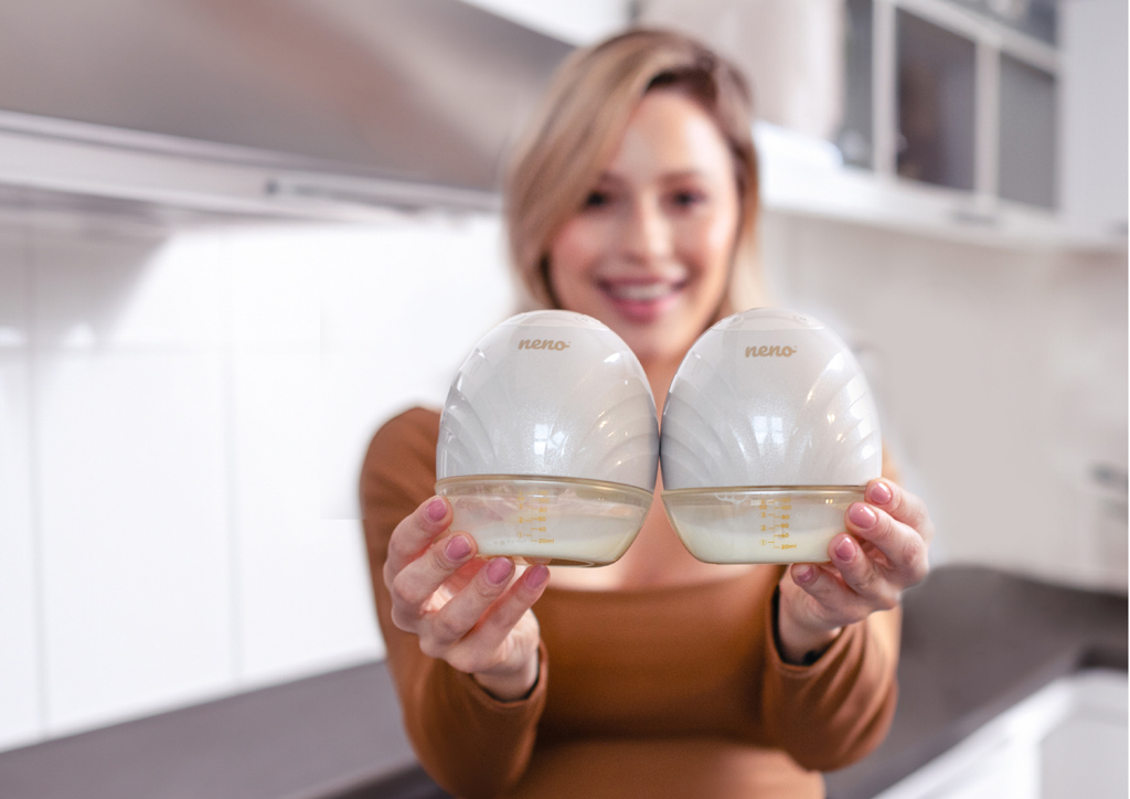 NENO Odsávačka materského mlieka duo elektrická handsfree Perla Twin