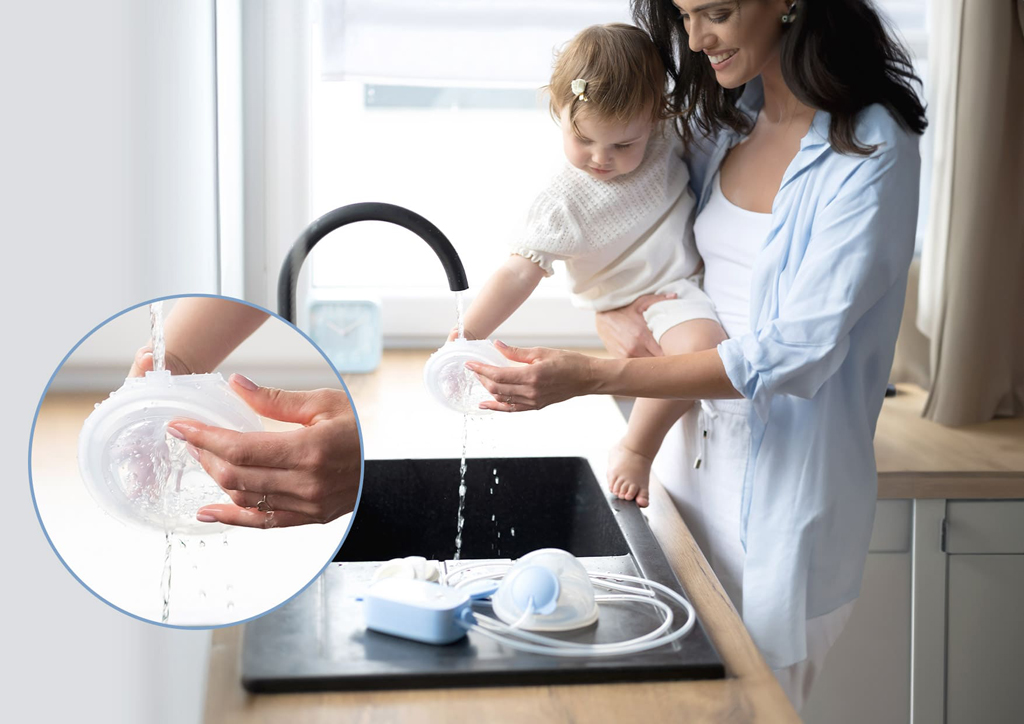 NENO Odsávačka materského mlieka duo elektrická handsfree Velo