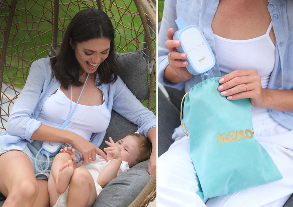 NENO Odsávačka materského mlieka duo elektrická handsfree Velo