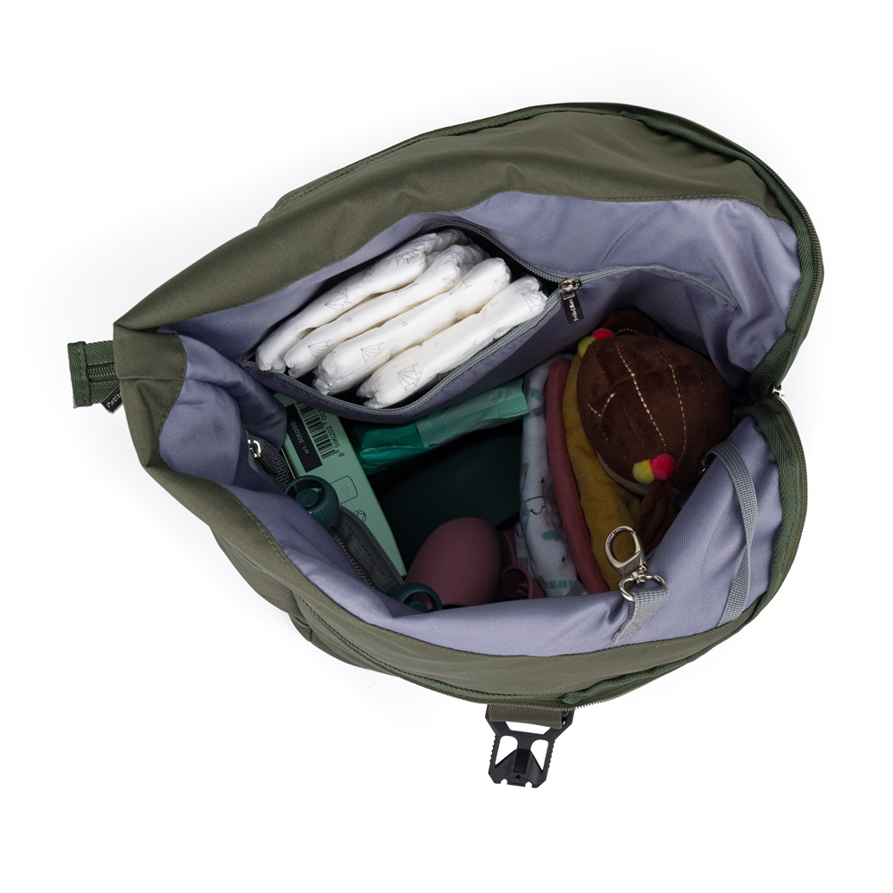 PETITE&amp;MARS Batoh prebaľovací na kočík Jackob Military Green