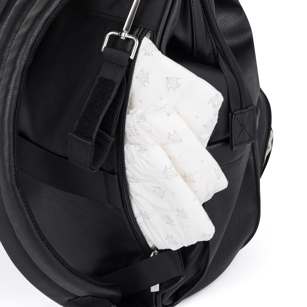 PETITE&amp;MARS Batoh prebaľovací na kočík Jasper Absolute Black