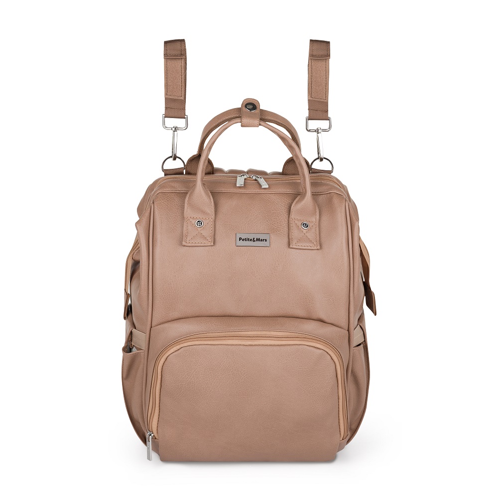 PETITE&amp;MARS Batoh prebaľovací na kočík Jasper Camel Beige