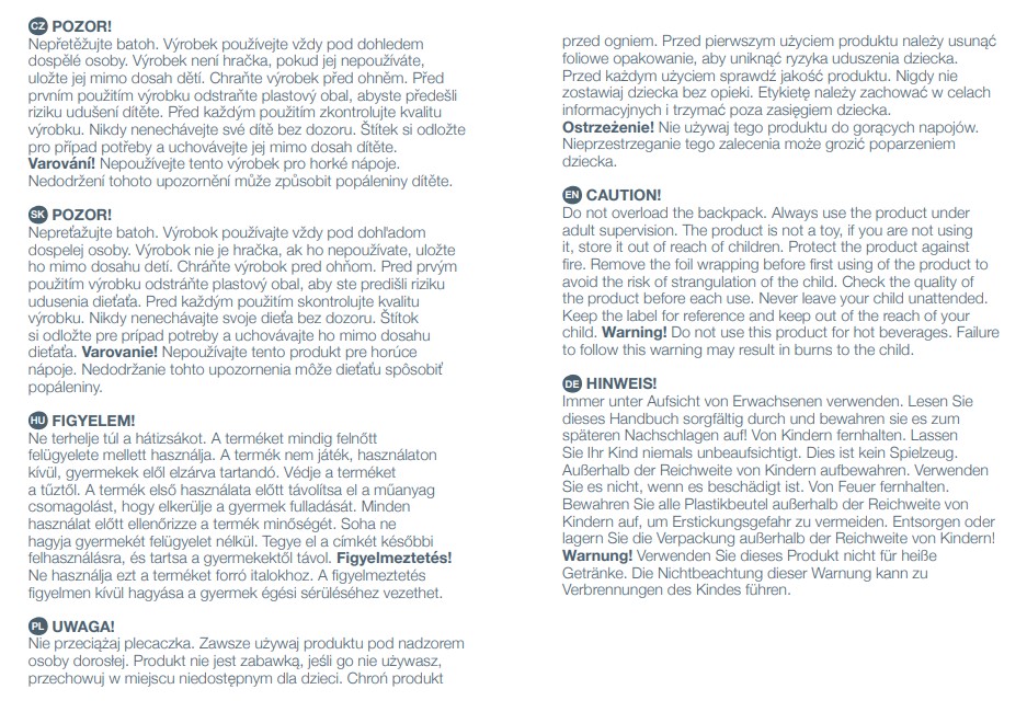 PETITE&amp;MARS Batôžtek detský Backie Grey Hills